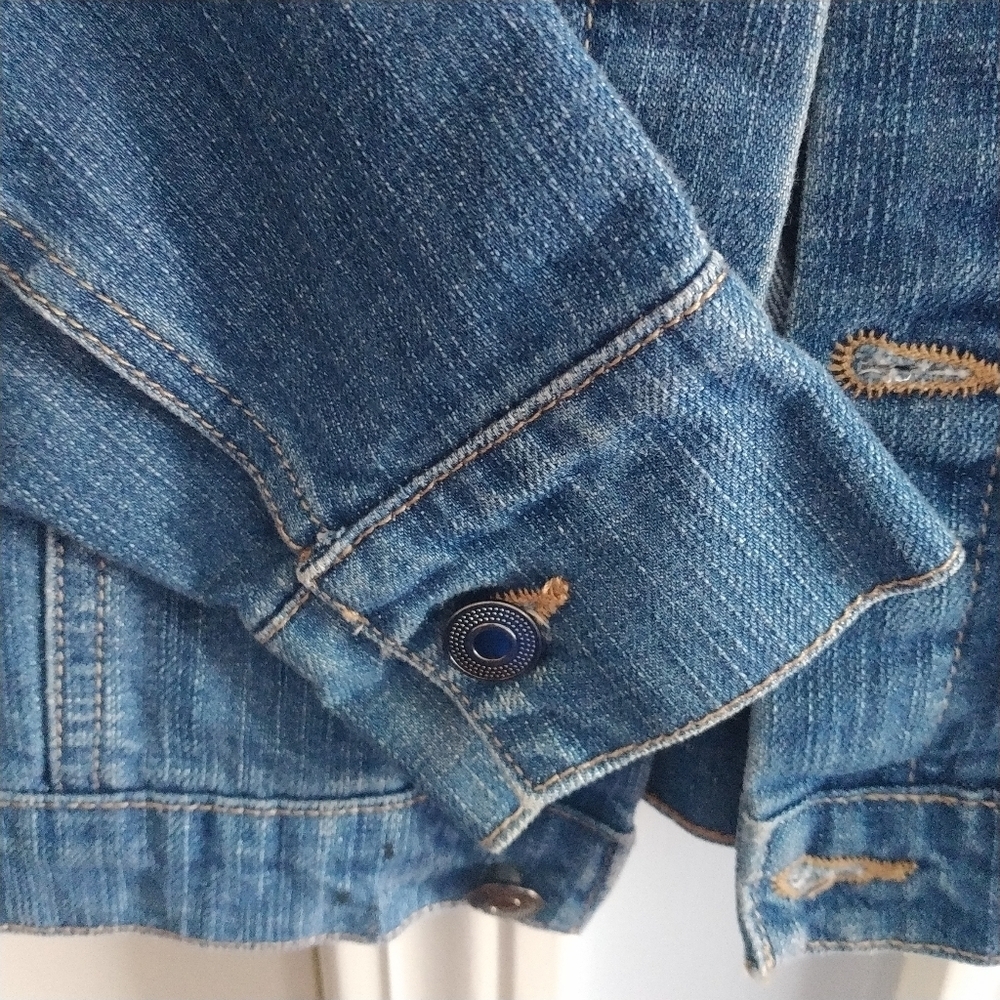 American Rhino Groovy Lava Lamp Denim Jacket S - Picture 4 of 8